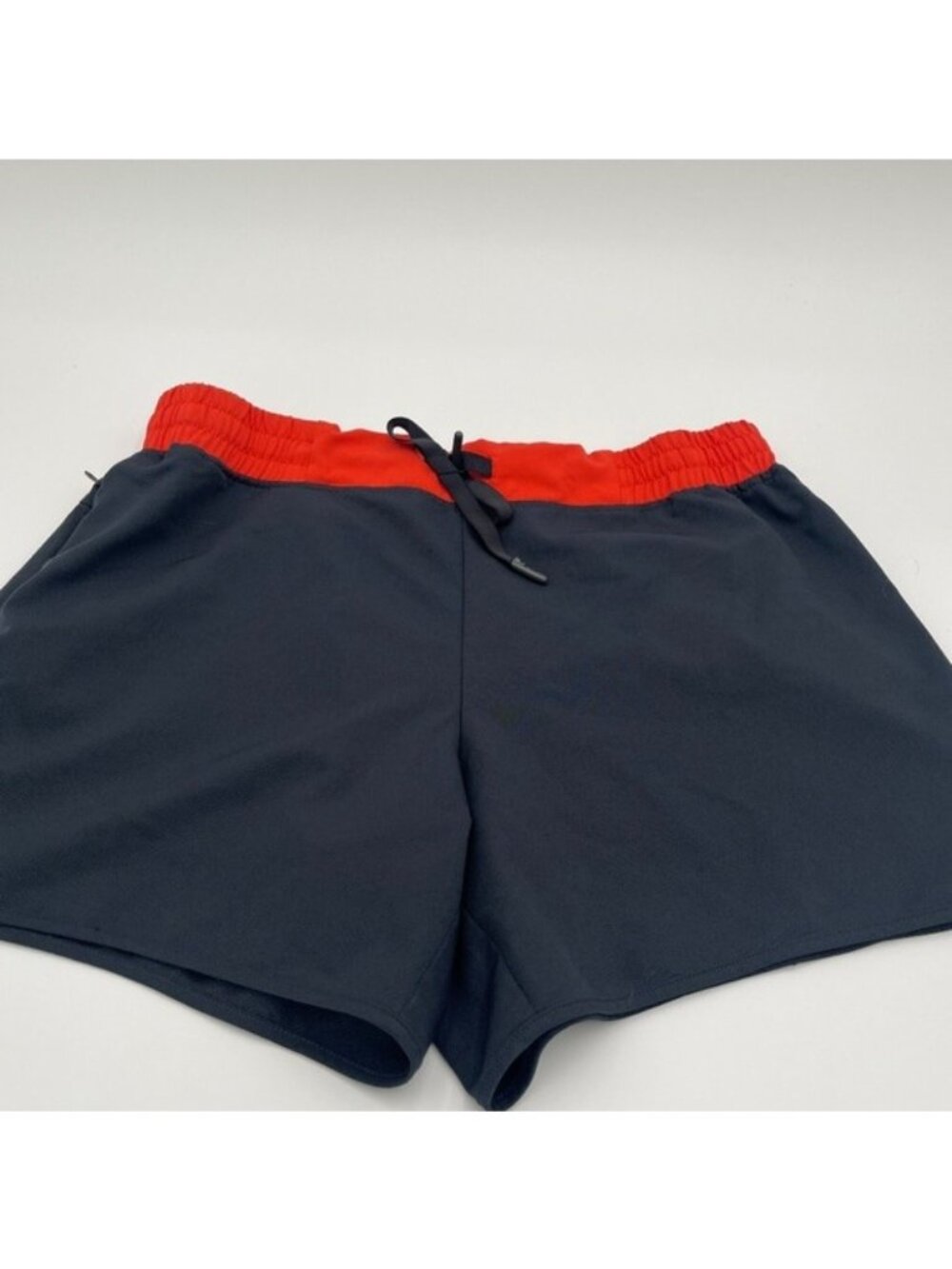 Zyia Women's Running/Jogging Active Shorts Size Large Dark Gray/Orange Athletic